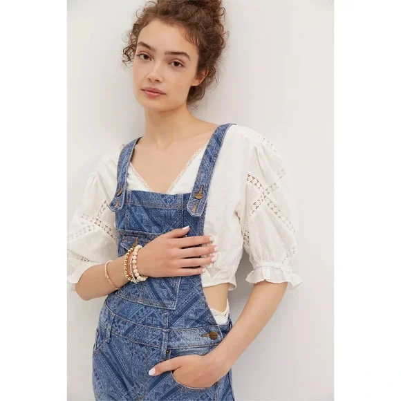 NWT Anthroplogie Driftwood Farrah Denim Overalls